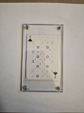 Louis Vuitton Multicolor Monogram 7 of Clubs in Clear Acrylic
